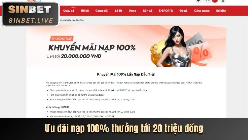 Thưởng chào mừng cho người chơi mới tại KM3888B Nhà Cái